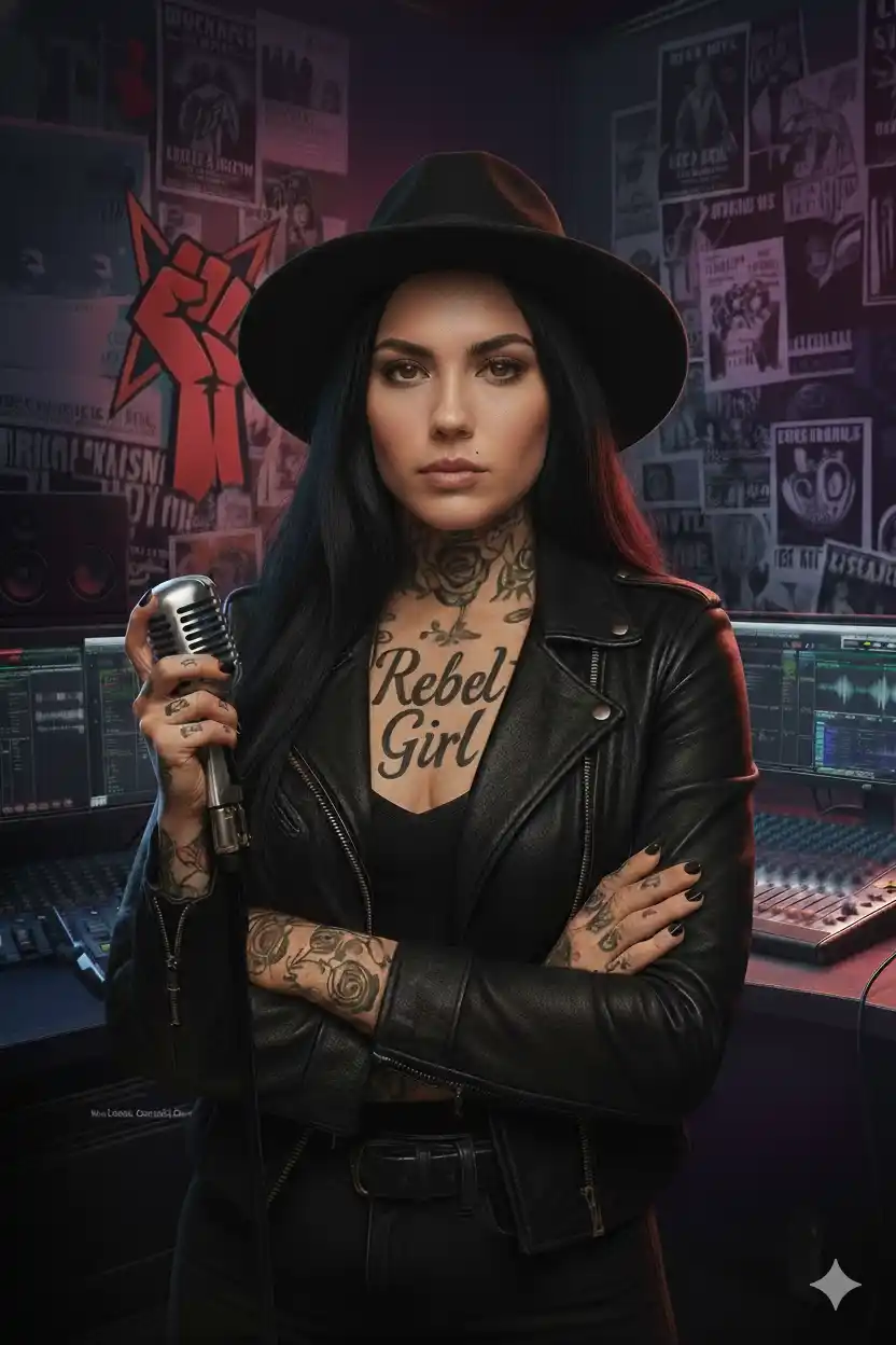Rebel Girl Portrait Nahaufnahme aus der Rebel Girl FM Galerie