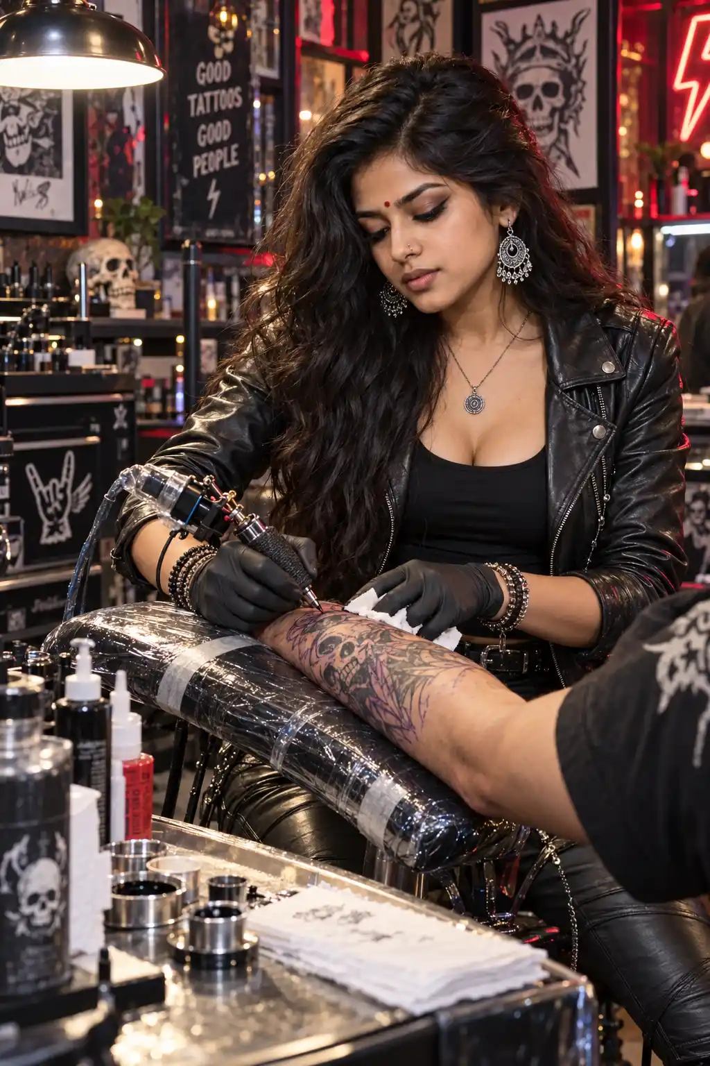 Kira im Tattoo Studio2 aus der Rebel Girl FM Galerie