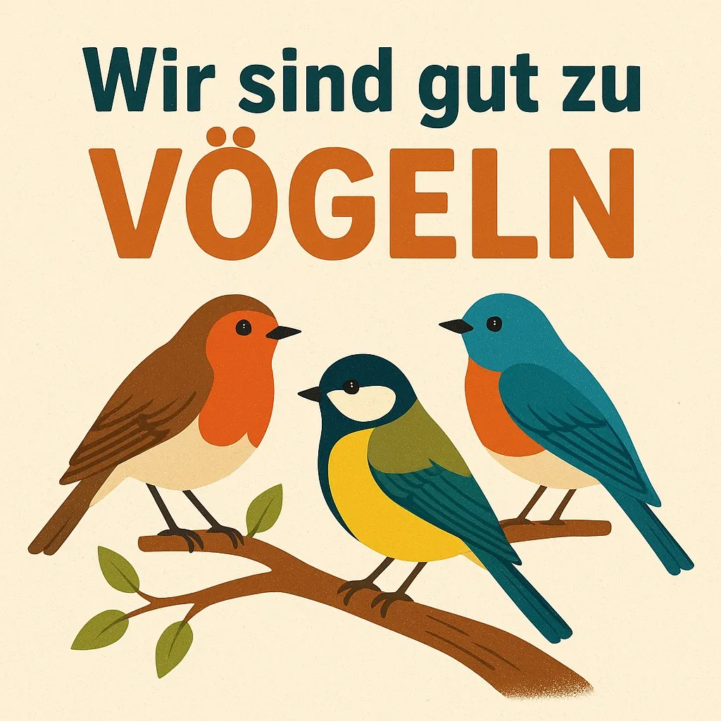 Wir sind gut zu Vögeln