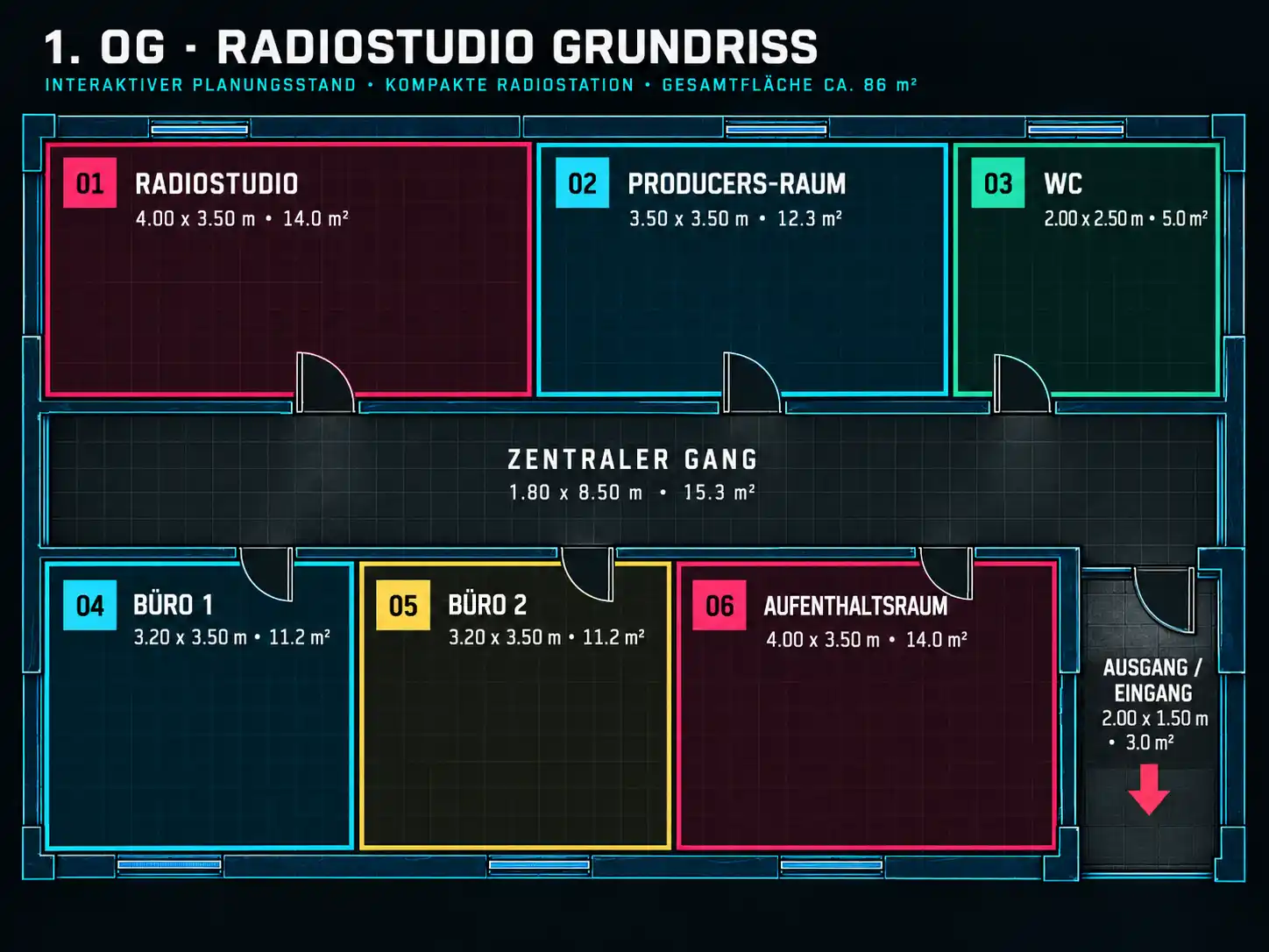 DAS ALTE STUDIO – Grundriss vergrößern